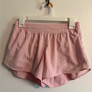 lululemon athletica Light Pink Hotty hot short 4”